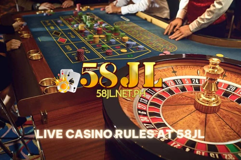 Explanation of live casino 58jl rules, with a focus on game mechanics and player actions.