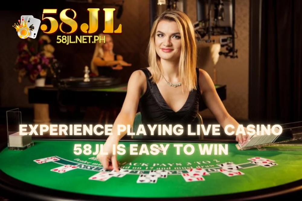 Tips and tricks for winning at live casino 58jl, displayed on a screen with a successful player celebrating.